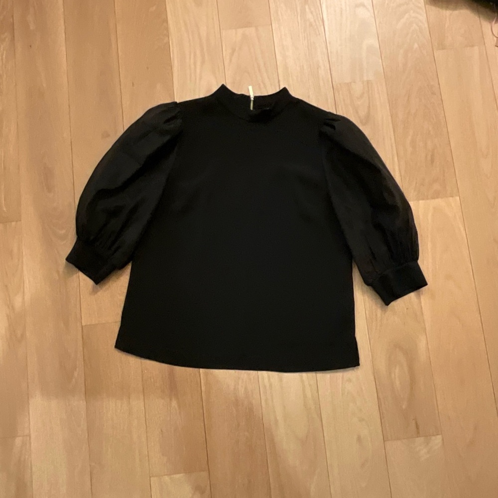 Ted Baker Sheer Puff Sleeve Blouse